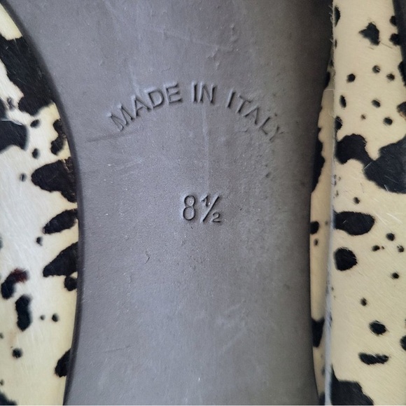 Mercanti Fiorentini Slip on Flats Women's Size 8.5 Animal Print Made in Italy - Picture 11 of 11